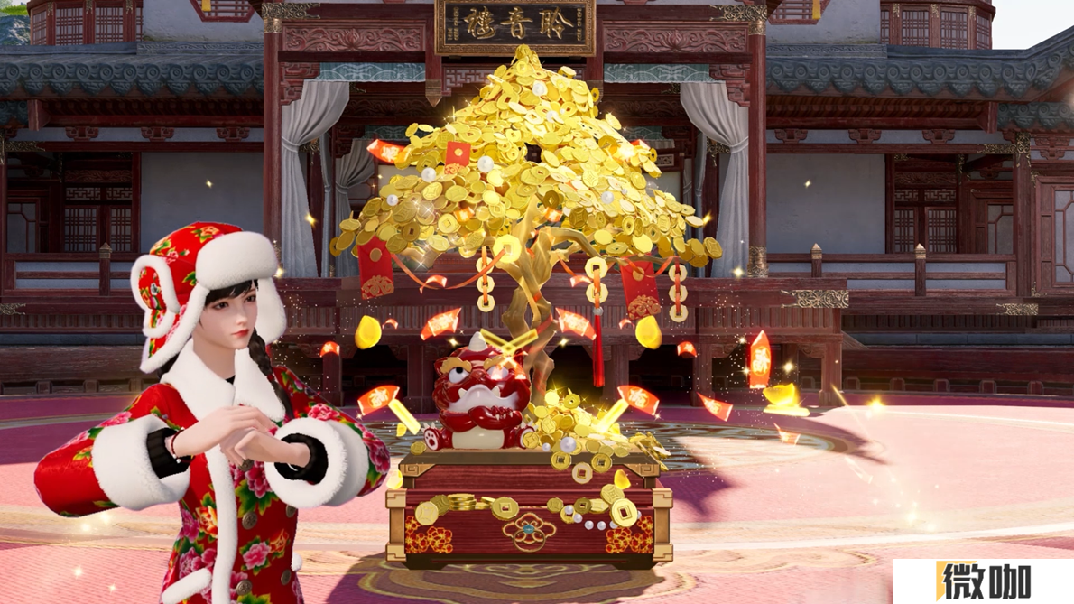 天刀手游全新簪花主题外观【心王·今生簪花】上线！今生簪花，包有钱花~